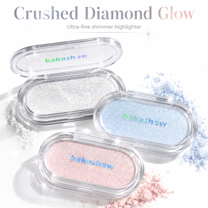 Rare Beauty Makeup Highlighter - Koreański diamentowy rozświetlacz w pudrze, 3