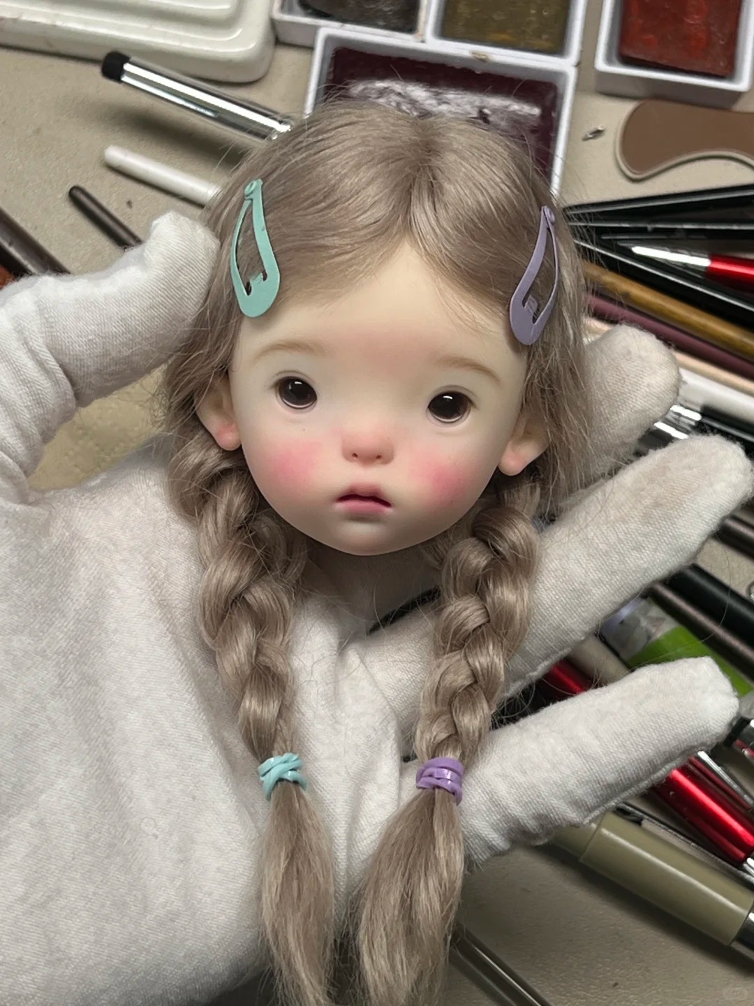 Beauty Y Makeup - Lalka SD BJD 1/6 Landoudou Głowa