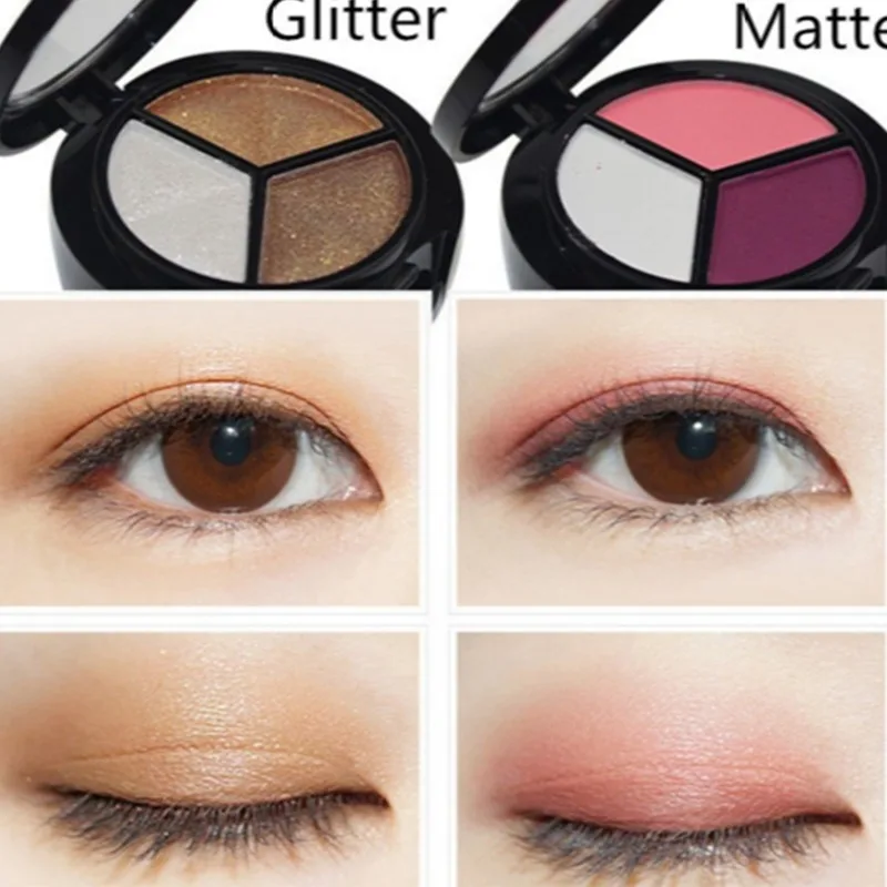 Eyeshadow Glitter Pigment - 3 kolory wodoodporny brokatowy cień do