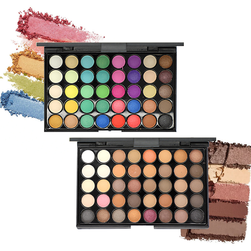 Eyeshadow Glitter Pigment - Paleta 40 cieni do powiek -