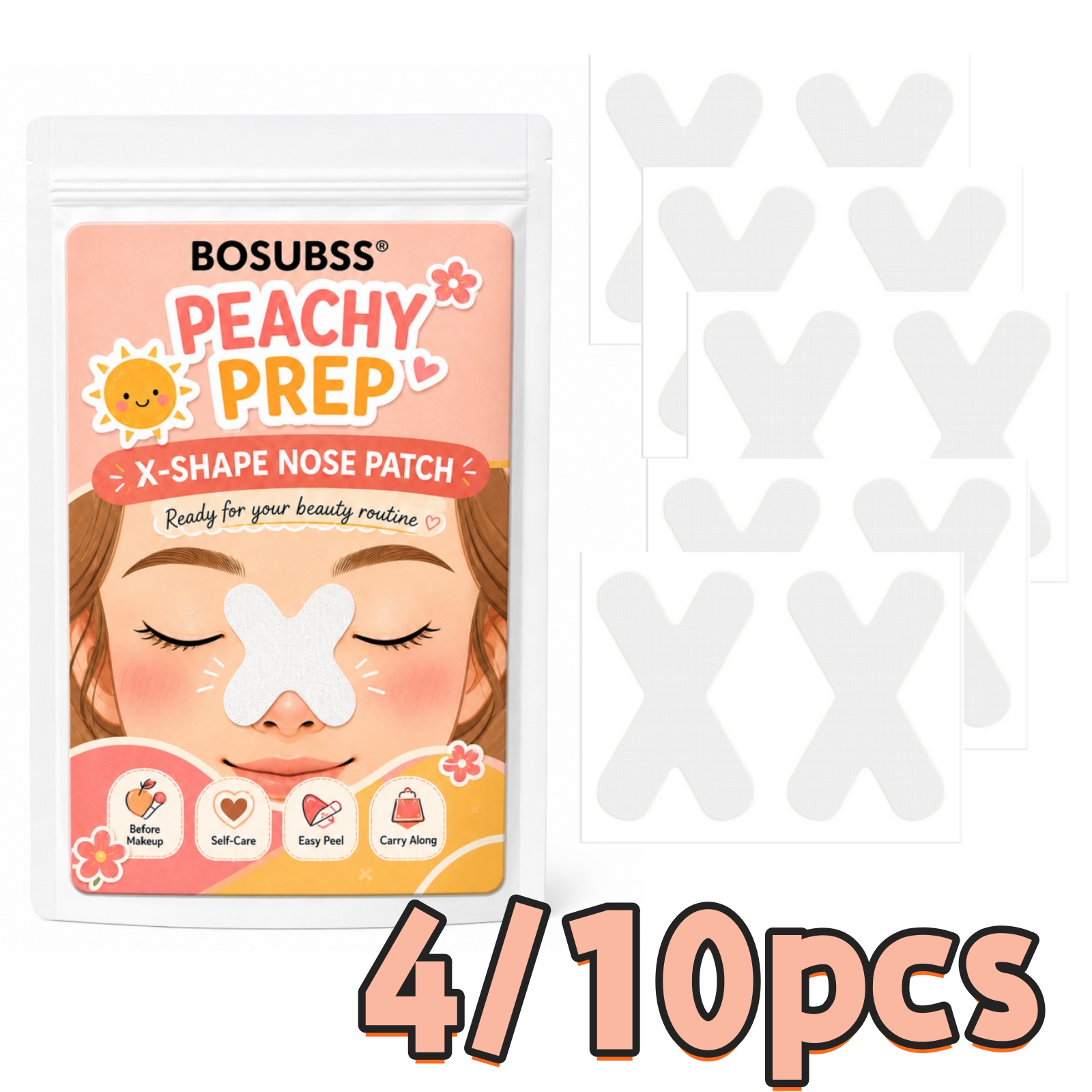 X Beauty Makeup - Zestaw plastry na nos w kształcie