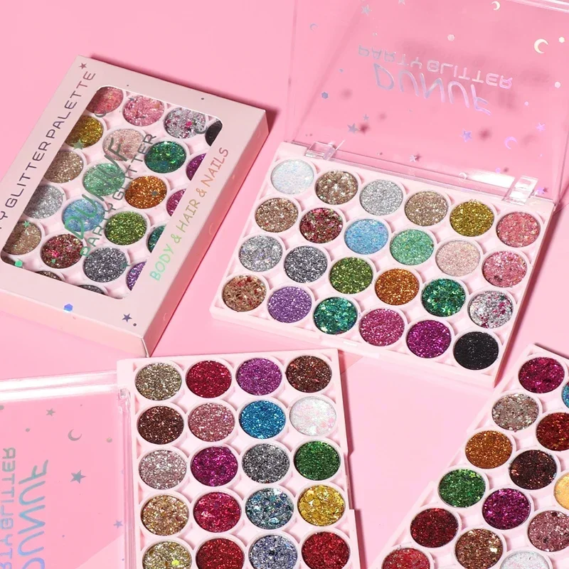 Paleta żeli z brokatem do ciał – Eyeshadow Glitter Pigment recenzja i cena