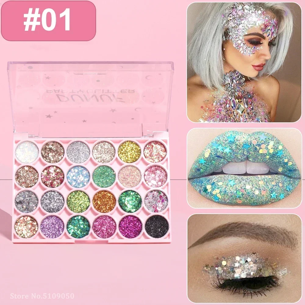 Paleta żeli z brokatem do ciał – Eyeshadow Glitter Pigment recenzja i cena
