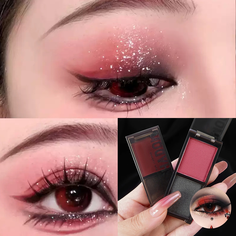 Dwukolorowa paleta cieni do po – Eyeshadow Glitter Pigment recenzja i cena