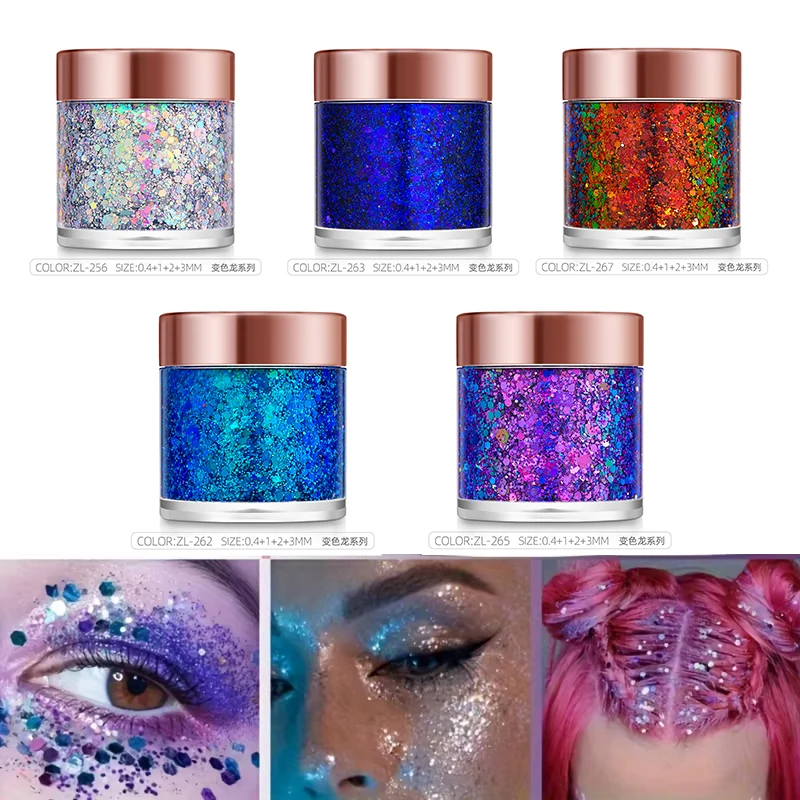 1 szt. Brokat w żelu do ciała, – Eyeshadow Glitter Pigment recenzja i cena