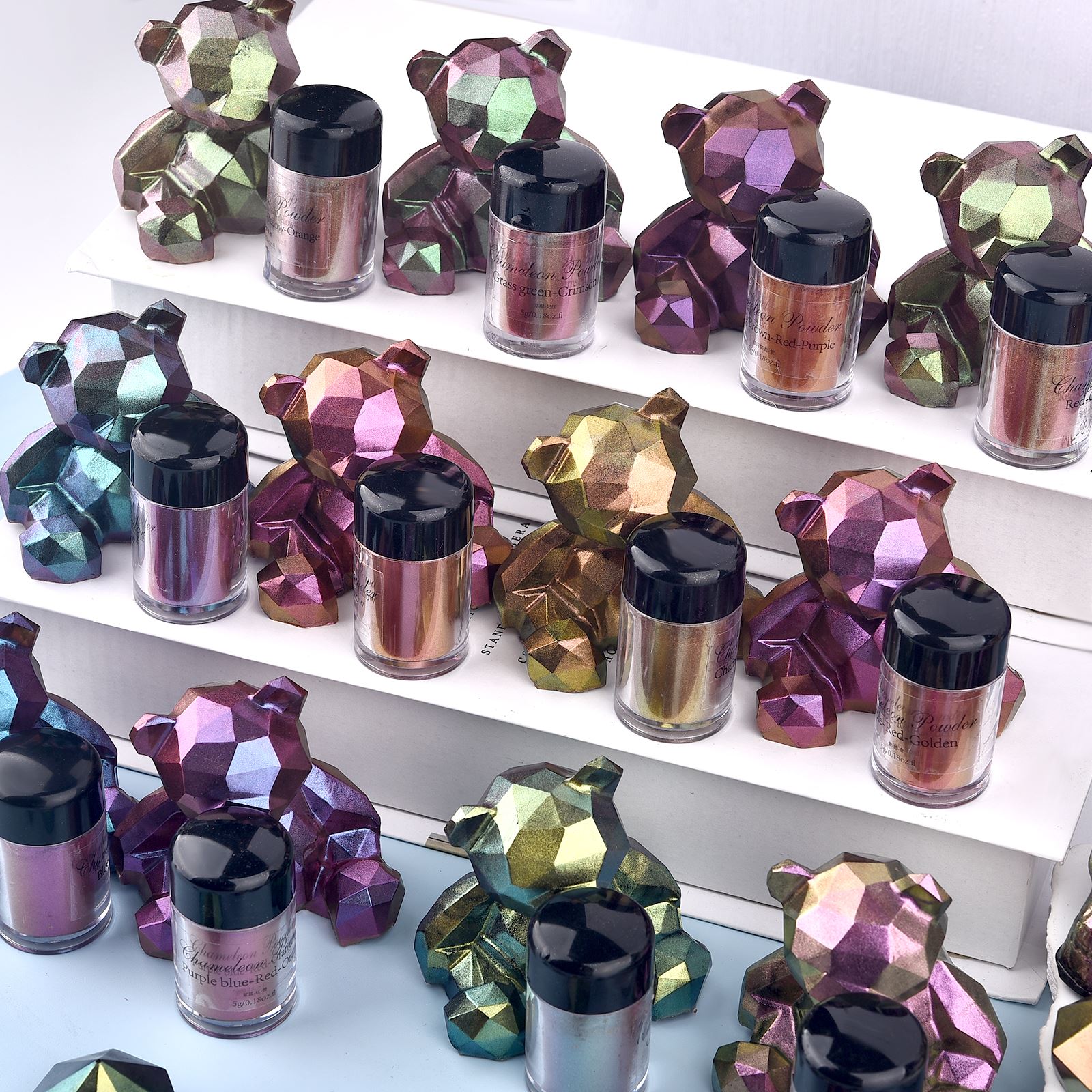 Lustrzany kameleon żywica Pigm – Eyeshadow Glitter Pigment recenzja i cena