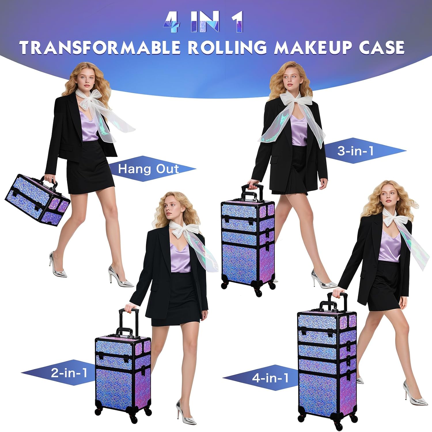Wózek na kółkach do makijażu,  – Beauty Makeup Vanity Set recenzja i cena
